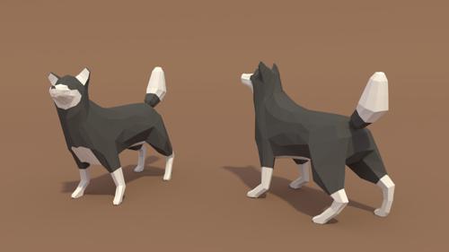 BLENDER Timelapse: Low poly wolf preview image